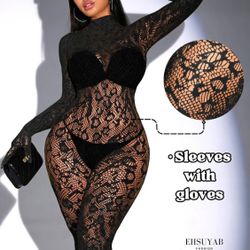EHSUYAB Sexy Leopard Print Lace Jumpsuit for Women – Bodysuit