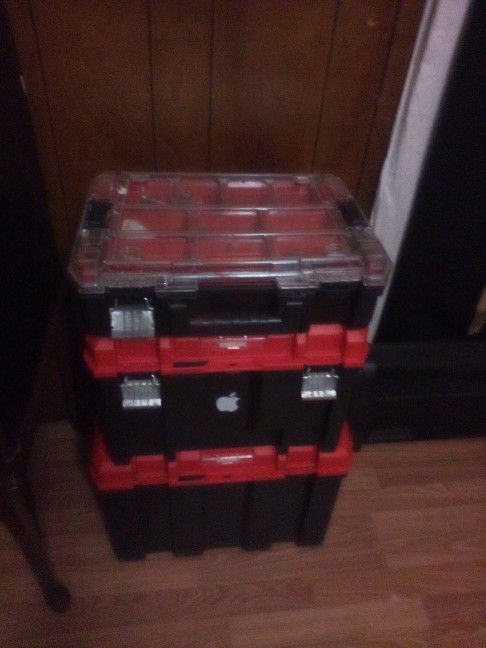 Craftsman Stackable Tool Boxes.