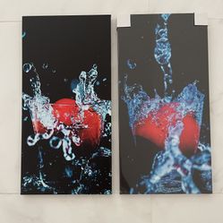 Canvas Wall Art Abstract Set Of 4          12x24