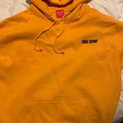 Yellow OG Full Send LARGE Hoodie RARE