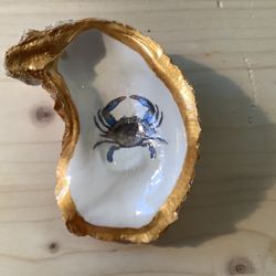 Handmade Oyster trinket Dish, Ring Dish, Ornament 