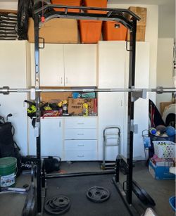 Fitness Gear Squat Rack & weights
