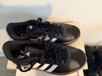 Adidas Black Low-Top Sneakers with Gum Sole