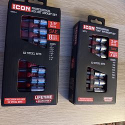 ICON 3/8 hex bit set 
