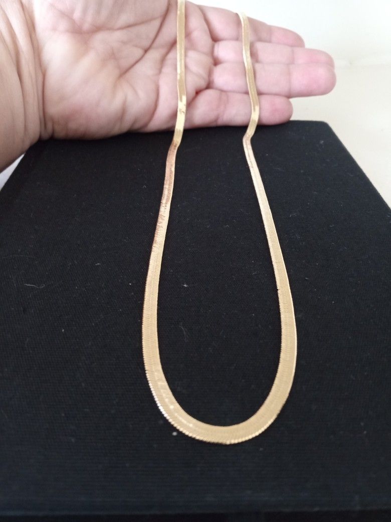 Gold Plated 18k Snake Necklace Chain Jewelry