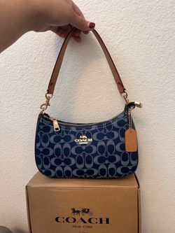 blue coach bag for women