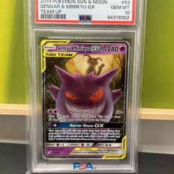 PSA 10 Gengar Mimikyu GX