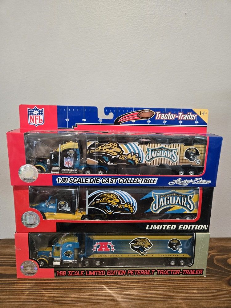 Jacksonville Jaguars Football Tractor Trailor Collectable Trucks