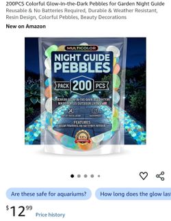 Glow in the dark Pebbles have 3 sets