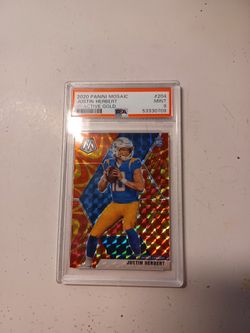 2020 Panini Mosaic Reactive GOLD JUSTIN HERBERT RC
