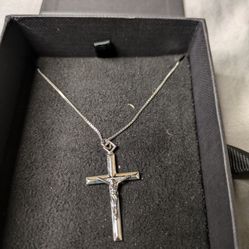 Sterling Silver 925 Necklace With Cross 
