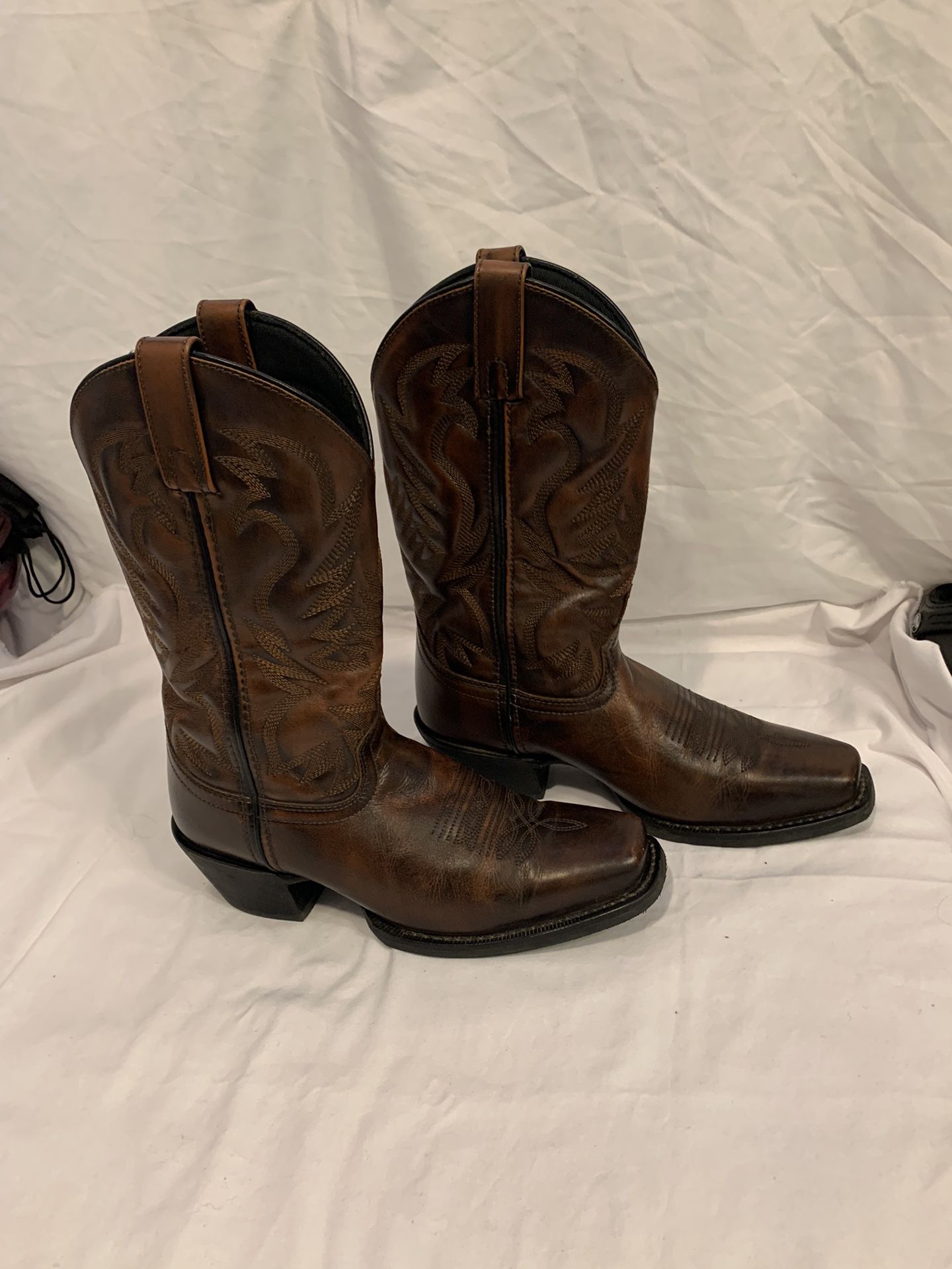 LAREDO Men’s  Leather Cowboy  Boots Size: 7.5