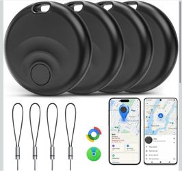 Bluetooth Tracker Tags for iOS & Android Dual Compatibility with Apple Find My & Google Find Hub - Wireless Locator for Keys, Wallet, Pets, Luggage, 4