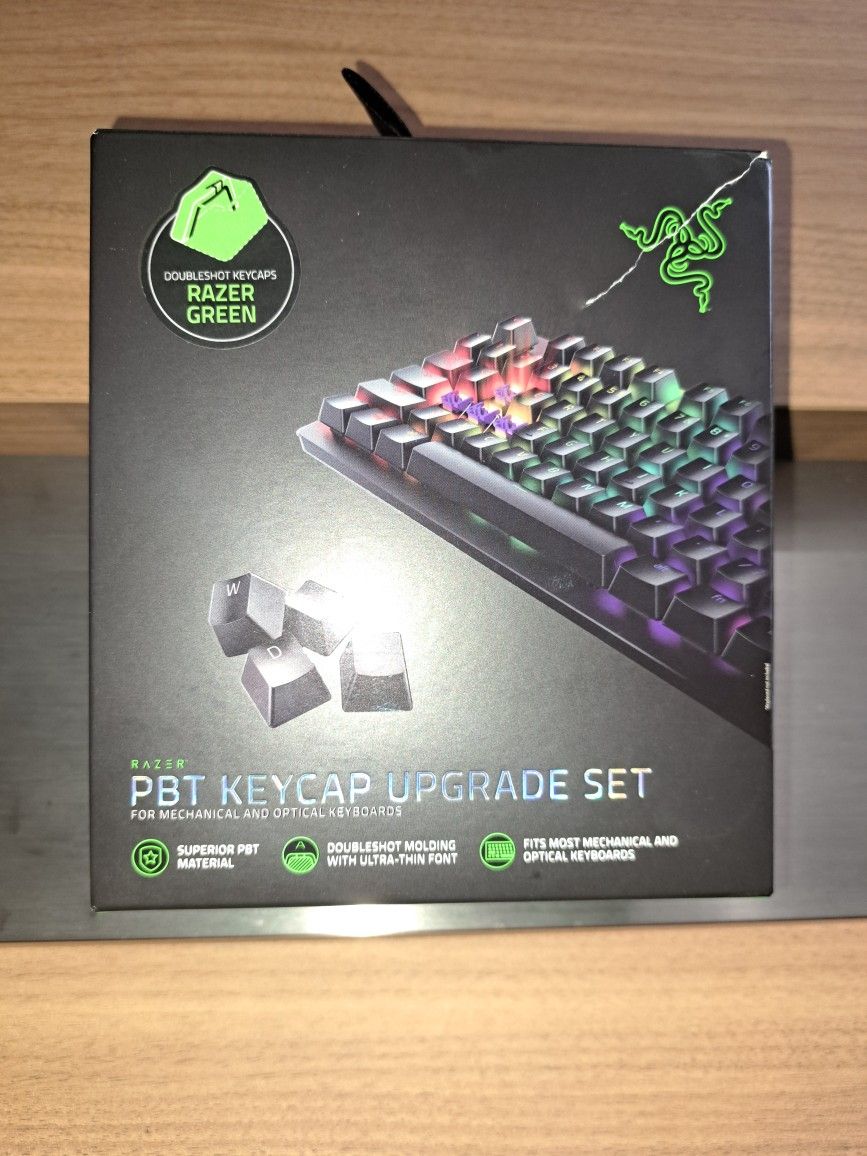 Razer Juego de actualización de teclas PBT - Negro clásico