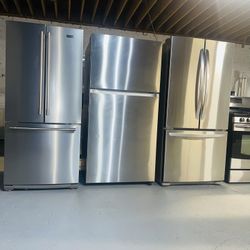 Used refrigerators of all brands from $450 to $850 are eligible for financing and have a 90-day warranty.