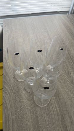 Six bohemia beer glasses