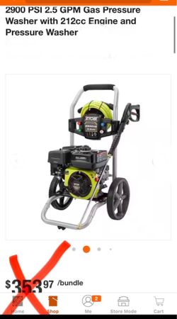 RYOBI 3300 PSI 2.4 GPM Cold Water Gas Pressure Washer with 212cc Carb Compliant Engine