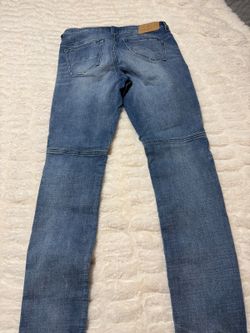 PacSun blue moto skinny jeans