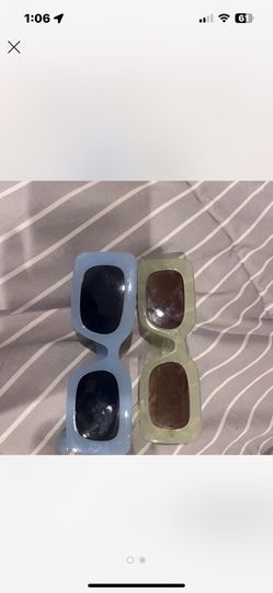 Blue and Green sunglasses