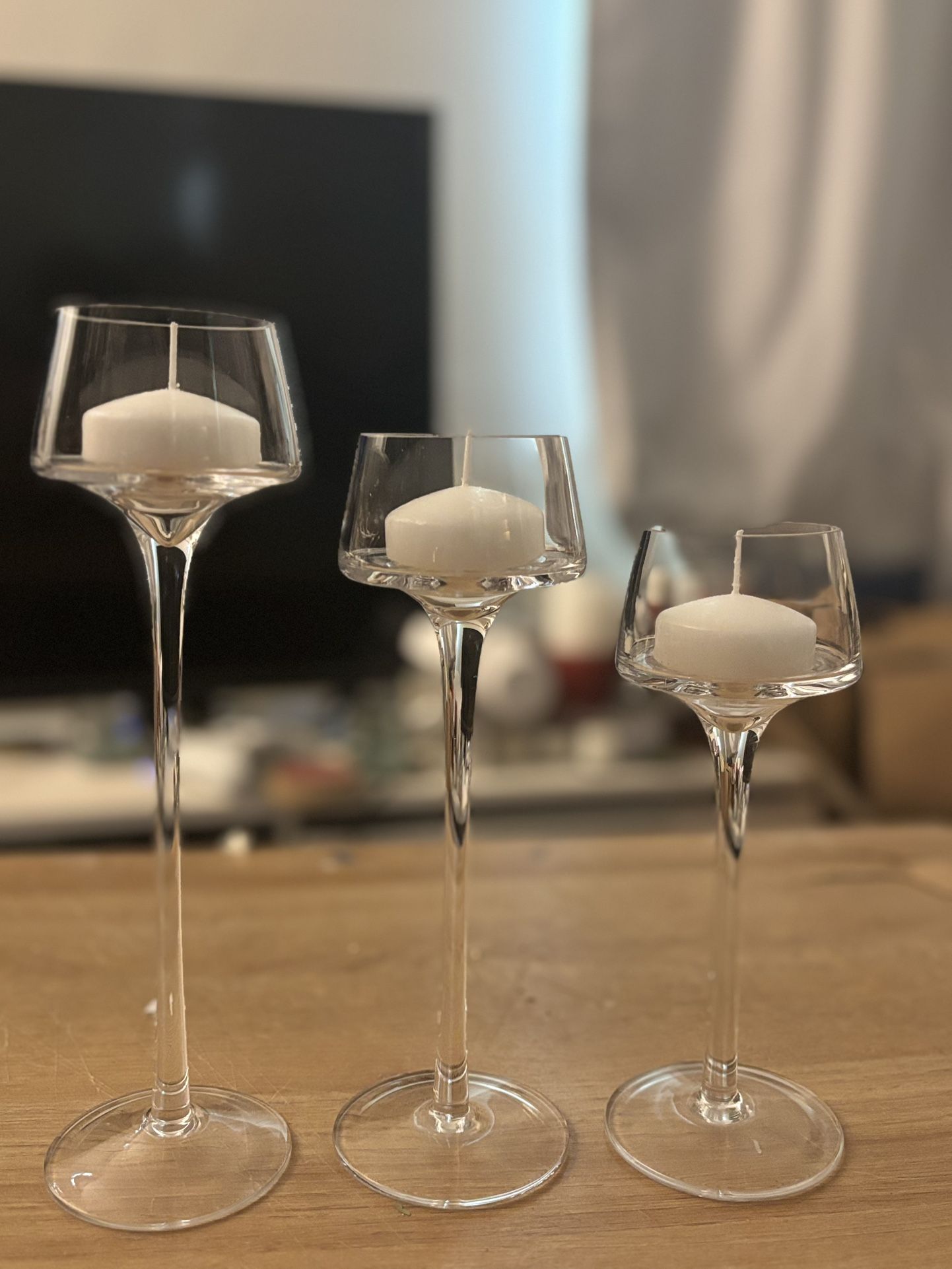 Wedding Candle Holders (per Set of 3) - Floating Candles Not Included  