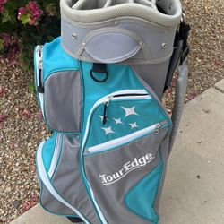 Tour Edge 10 way cart Golf Bag  With cooler pocket and Rain Hood   🏆
