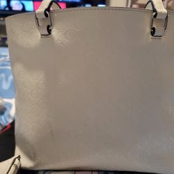 White GUESS Purse With Clutch