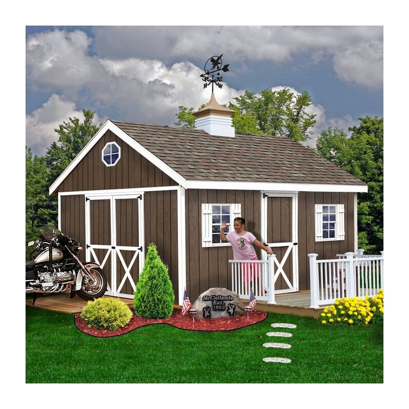Best Barns Shedquarters 12x20 DIY Wood Storage Shed