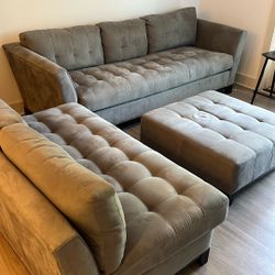 Cindy Crawford Couch, Loveseat, Ottoman