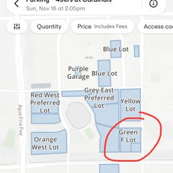 Arizona Cardinals Vs. 49ers Parking Pass F Lot