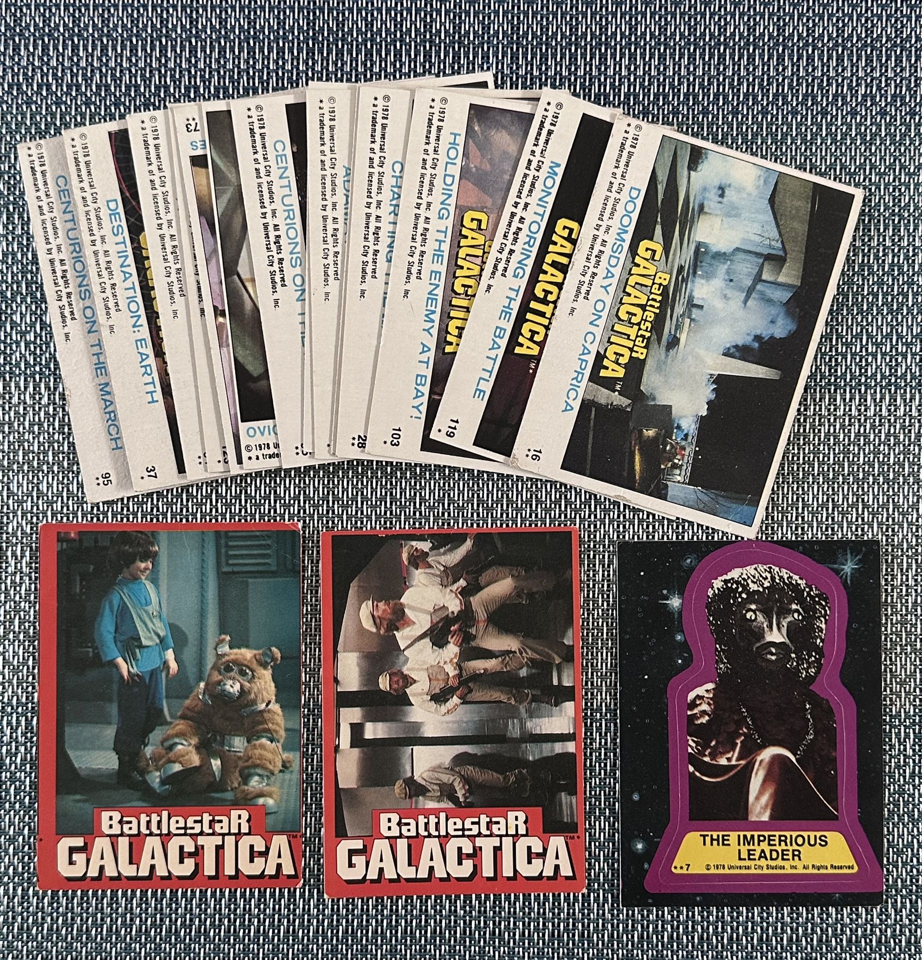 1978 Battlestar Galactica Trading Cards