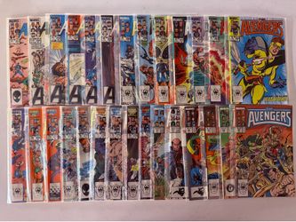 THE AVENGERS lot of 66 Books. #250 - #315 + EXTRAS.  G-VG-VG+.   Just Bagged