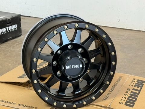 17x8.5 4x NEW Method MR304 wheels Matte Black 0mm 8x170