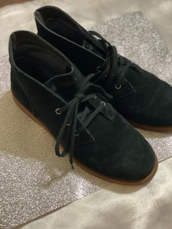 CALVIN KLEIN JEANS Boy’s Suede Shoes Size 7 Black Color