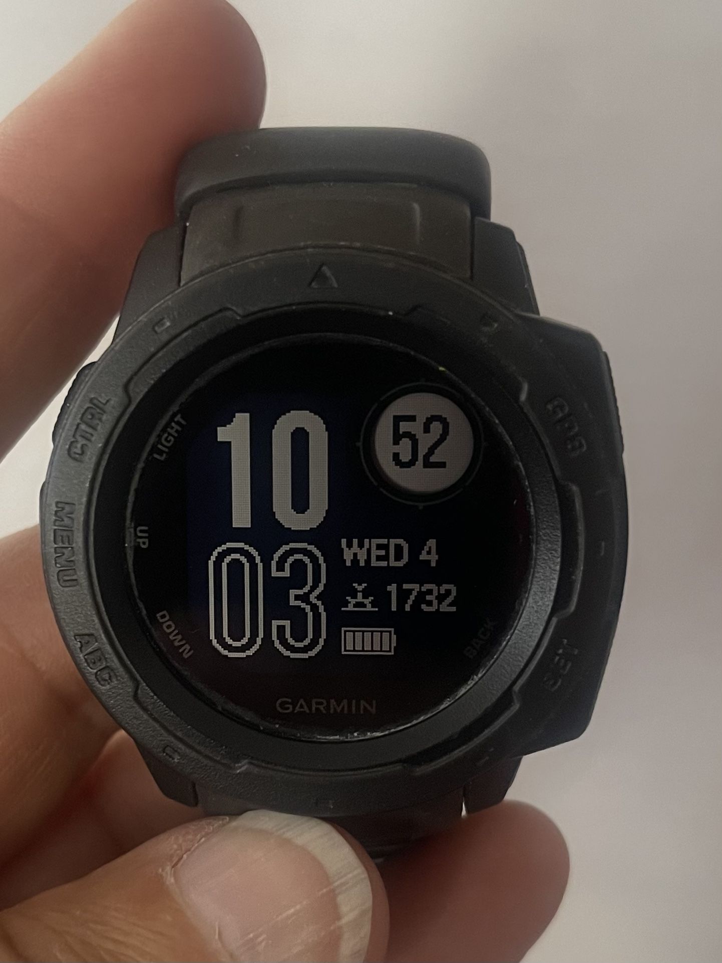 Garmin Instinct Rugged Outdoor Watch with GPS Heart Rate Monitoring Graphite