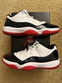 Size 10.5 (Pre owned, comes with original box) - Air Jordan 11 low bred concord