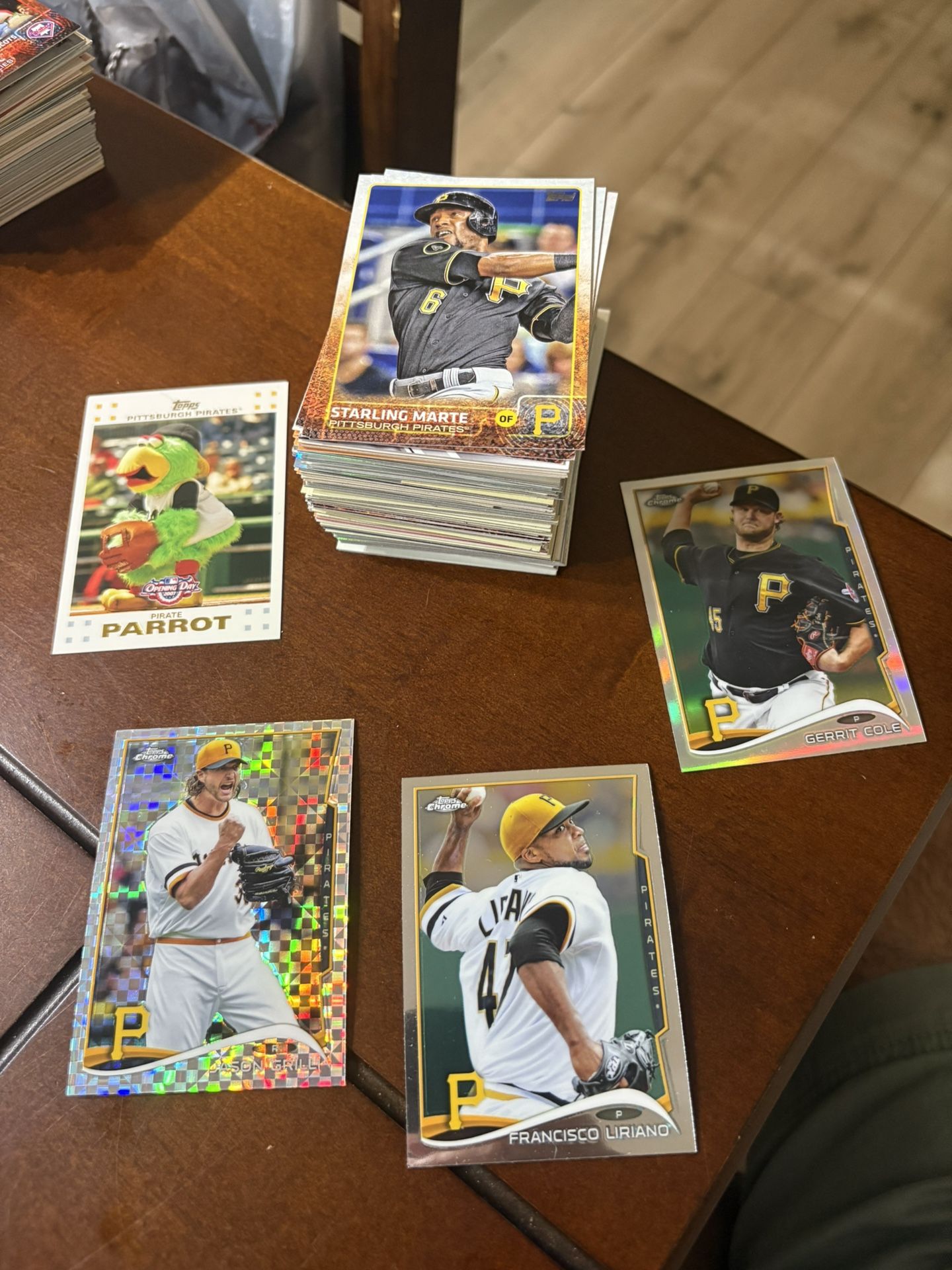 Pittsburg Pirates baseball team cards 