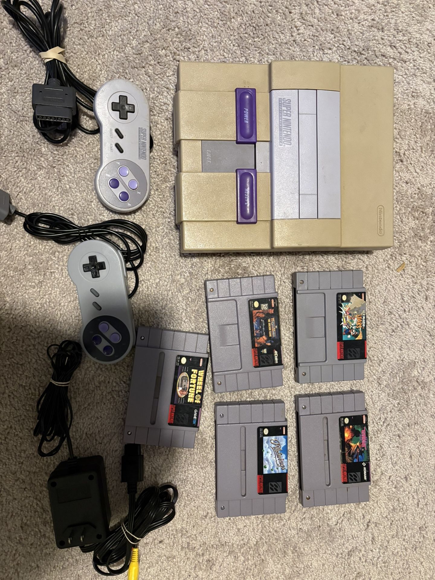 Super Nintendo SNES + 5 Games (hablo Espanol)
