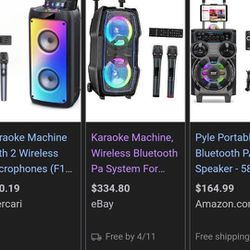 Karaoke Machine  $200