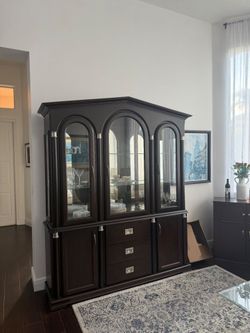 $50 Dark Wood China cabinet-this week only!