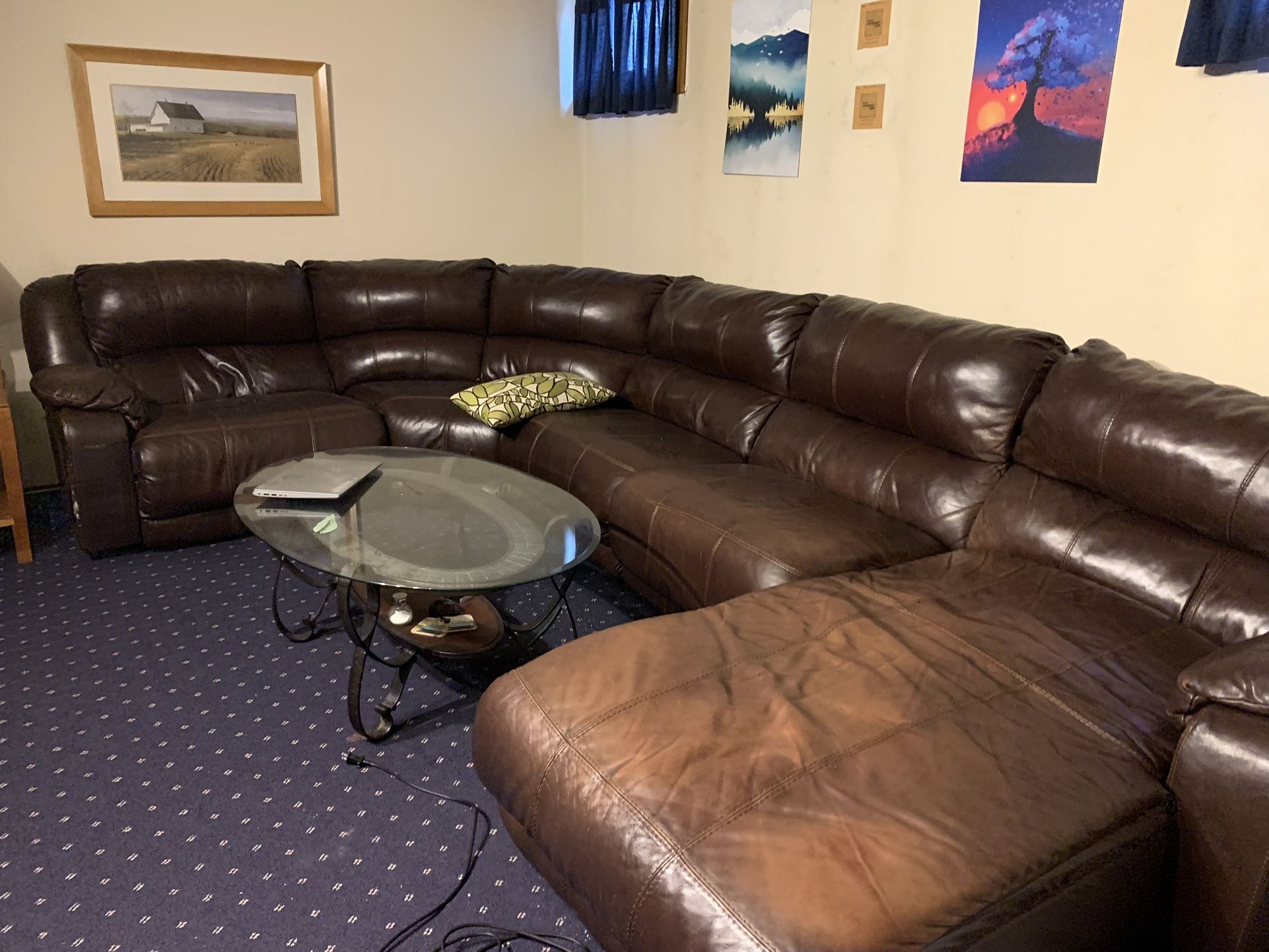 Leather Sectional