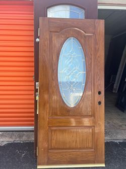 Puerta exterior de fiberglass contra impacto