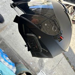 Open Face Motorcycle Helmet With Bluetooth