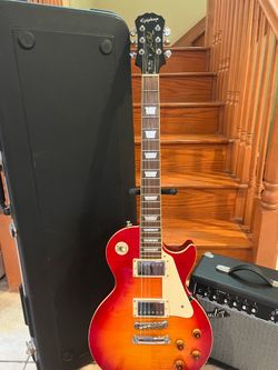 Epiphone Les Pau Standard w/ Hardshell Case, Fender Amp