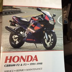 Honda Cbr600 F2 & f3 Motorcycle ( 1991 - 1998 ) Repair Manual En Ingles