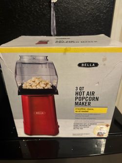 Hot air popcorn maker