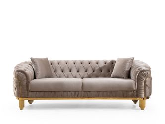 Delfi Taupe Sofa