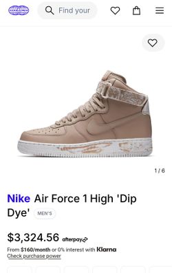 Nike Air Force 1 High  Dip Dye from 01/24/16 98% use size 12 Man