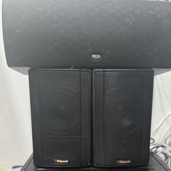 Klipsch Speakers Set – Center + Bookshelf Pair