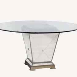 Macy’s 45 inch Silver Mirrored Table