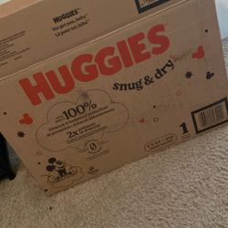 Huggies Snug And Dry Size 1 Count Of 256